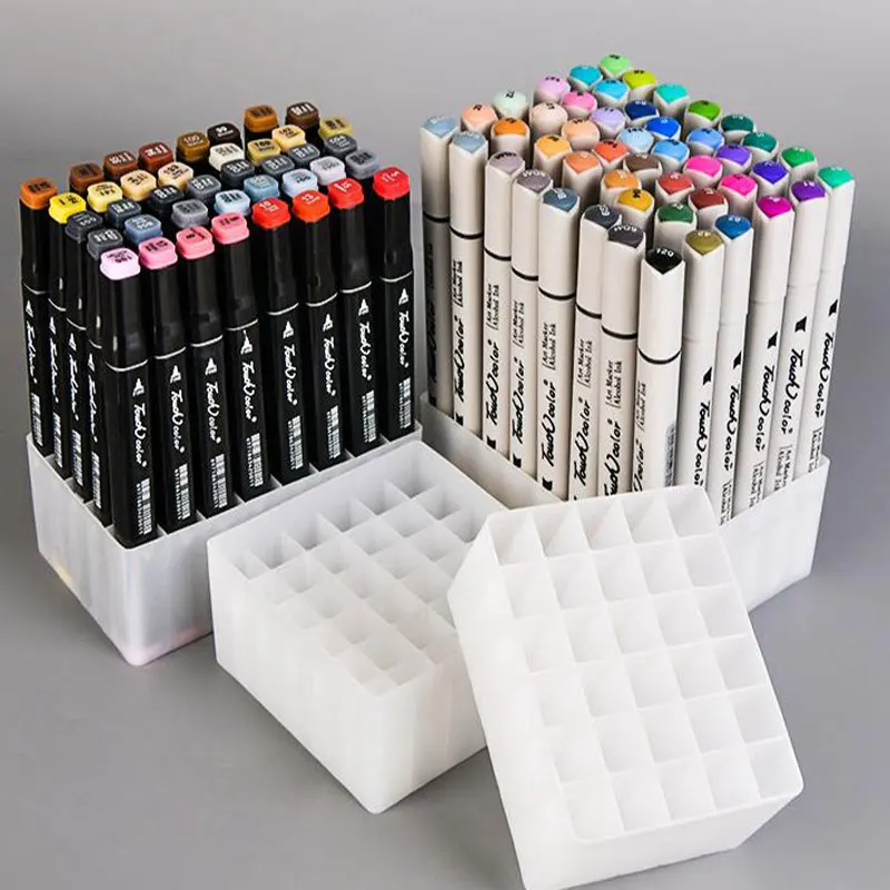 

24/36 Slots Marker Pen Storage Holder Brush Pencil Rack Table Stand Organizer