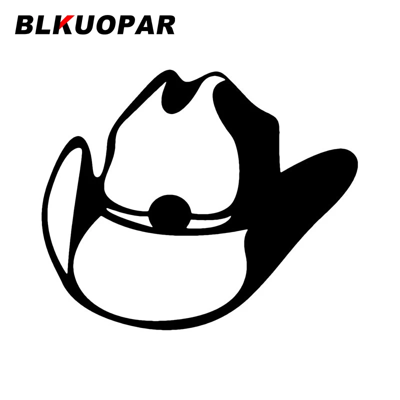 

Ковбойская шляпа BLKUOPAR, автомобильная наклейка, индивидуальные водонепроницаемые устойчивые к царапинам наклейки, Солнцезащитный модный с...