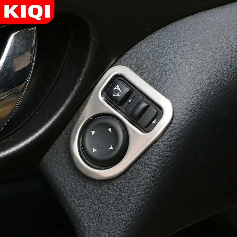 

Car Rearview Rear View Mirror Adjustment Knob Decoration Trim Sticker Fit for Nissan X-trail T32 Qashqai J11 Murano Accessories