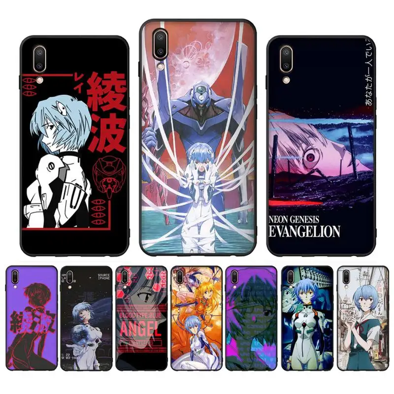 

BANDAI Neon Genesis Evangelion Ayanami Rei Phone Case For Oppo Reno Realme C3 6Pro Cover For vivo Y91C Y17 Y19 Funda Capa