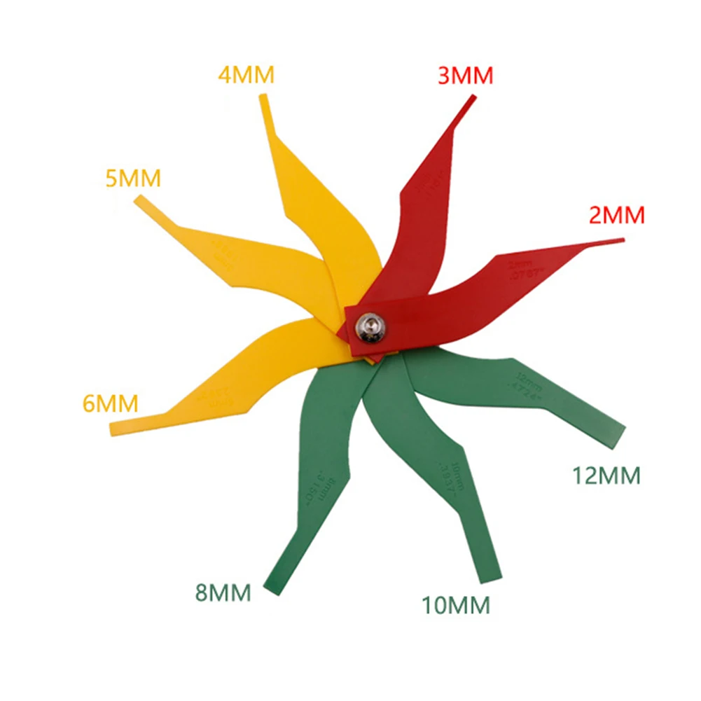 

40g Thickness Gauge Dangerous Driving State Green High Quality Material Indicate Wear Red Replaced Size: 13*2.5cm
