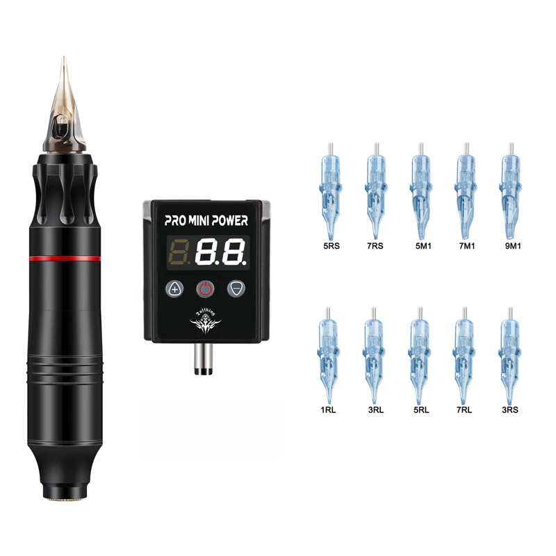 

Wireless Rechargable Tattoo Machine Set Mini Battery Power Supply For DC Jack Tattoo Machine Pen For Tattoo Beginners Artist