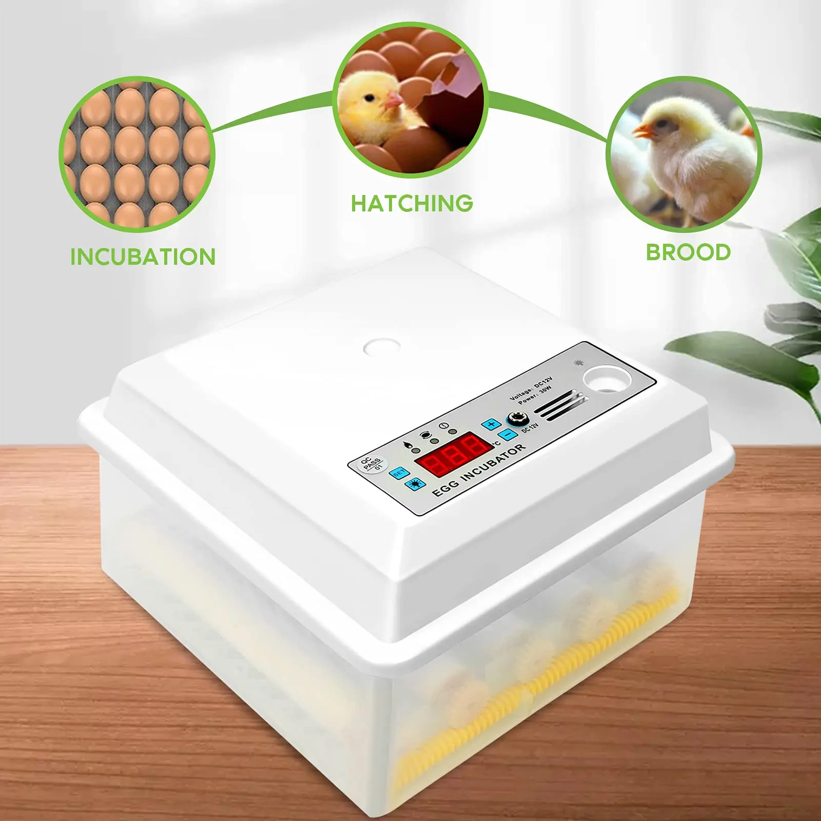 

220V Eggs Incubator Brooder Automatic Farm Incubation Tools Bird Quail Chick Hatchery Poultry Hatcher