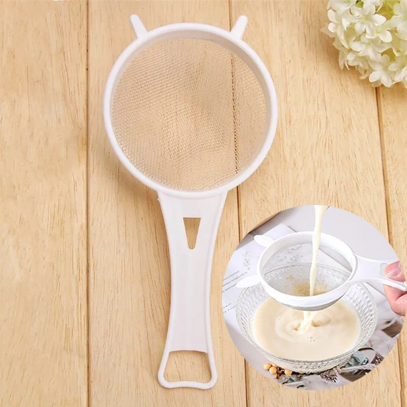 

White Tea Strainer Healthy Steps Nylon Mesh Strainer Sieve Kitchen Household