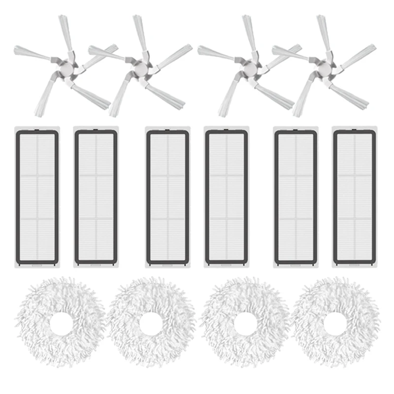 

Аксессуары для пылесоса Xiaomi Dreame Bot W10, Сменный фильтр с боковой щеткой и насадкой для швабры