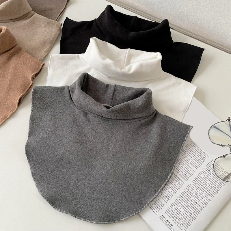 

New Turtleneck Detachable Collar for Women Autumn Winer Warm Fake Collar Removable Half Shirt Neck Guard False Collar