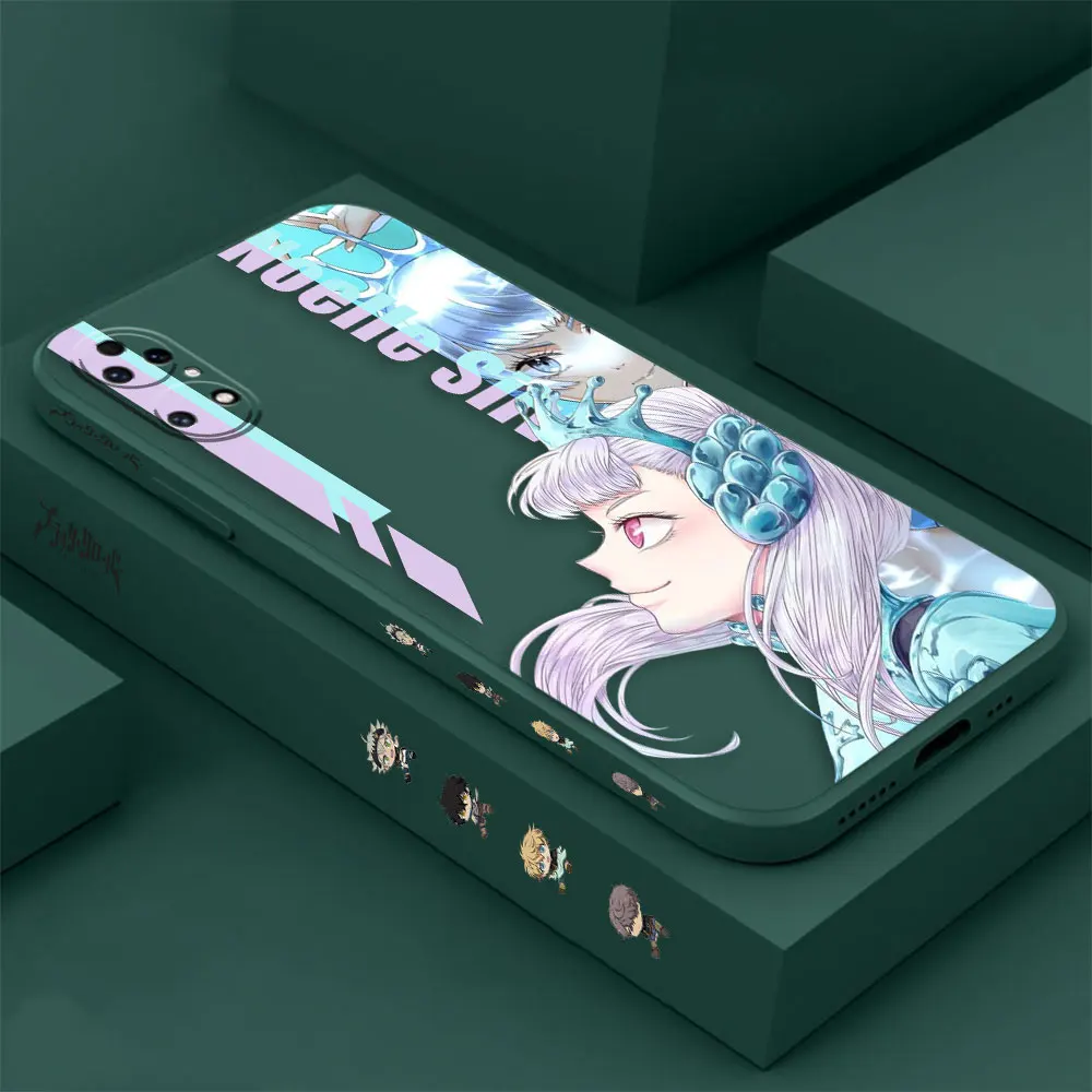 Anime Black Clover Phone Case For Huawei P60 P50 P40 P30 P20 Mate 50 40 30 20 20X 10 Colour Liquid Silicone Cover Funda Cqoue