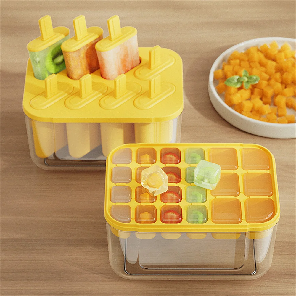 

Ice-making Tool Ice Storage Box Food Grade Silicone Popsicle Ice Block Ice Cream Making Ice Making Tool Household Large Capacity