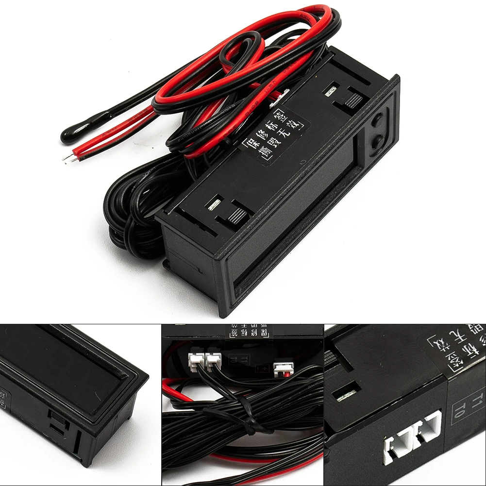 Автомобильные цифровые мини-часы 3 в 1 термометр вольтметр дисплей цифровой