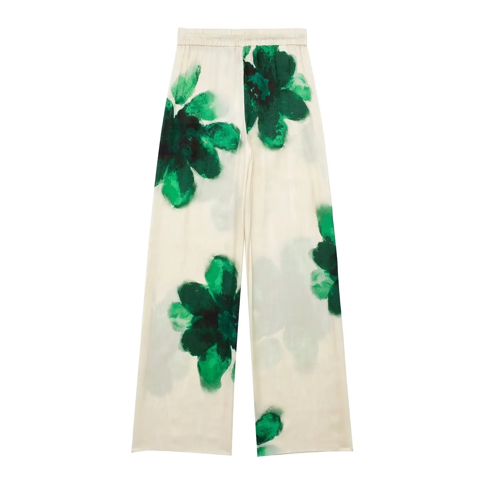 Комплект из рубашки и брюк с цветочным принтом длинным рукавом