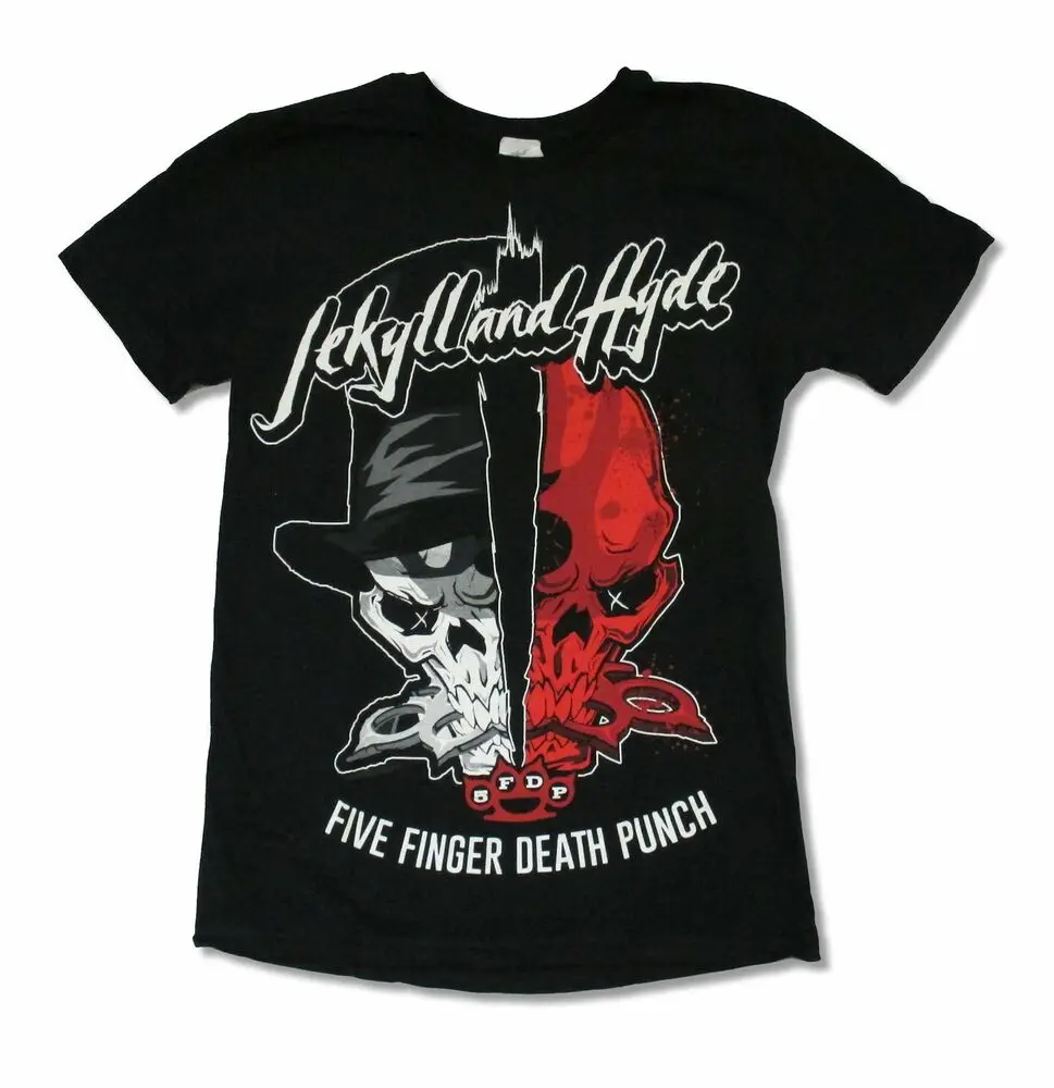 

Five Finger Death Punch Jekyll & Hyde Black T Shirt New 5FDP