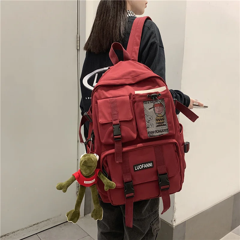 

Women Boy Nylon Backpack Travel Mesh Female Student College School Bag Men Girl Cool Laptop Backpack Male Fashion Book Bags Lady