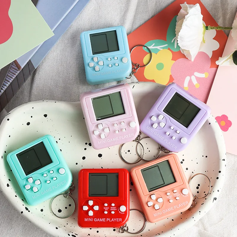 

Game Console Keychain Retro Mini Game Console Creative Cute Small Pendant Small Gift Puzzle Educational Toys