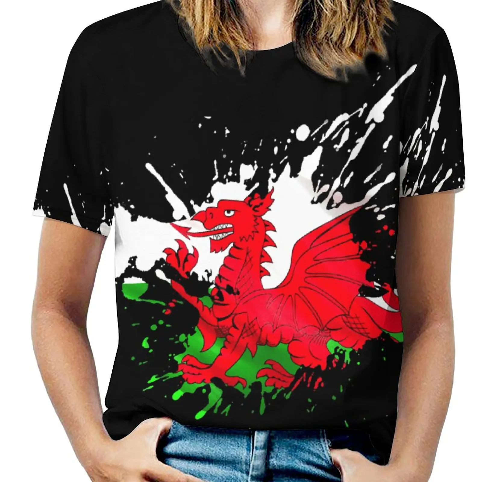 

Wales Flag(1) Sport T-shirt Fresh Funny Sarcastic Unique Aactivity Competition Tshirt Eur Size