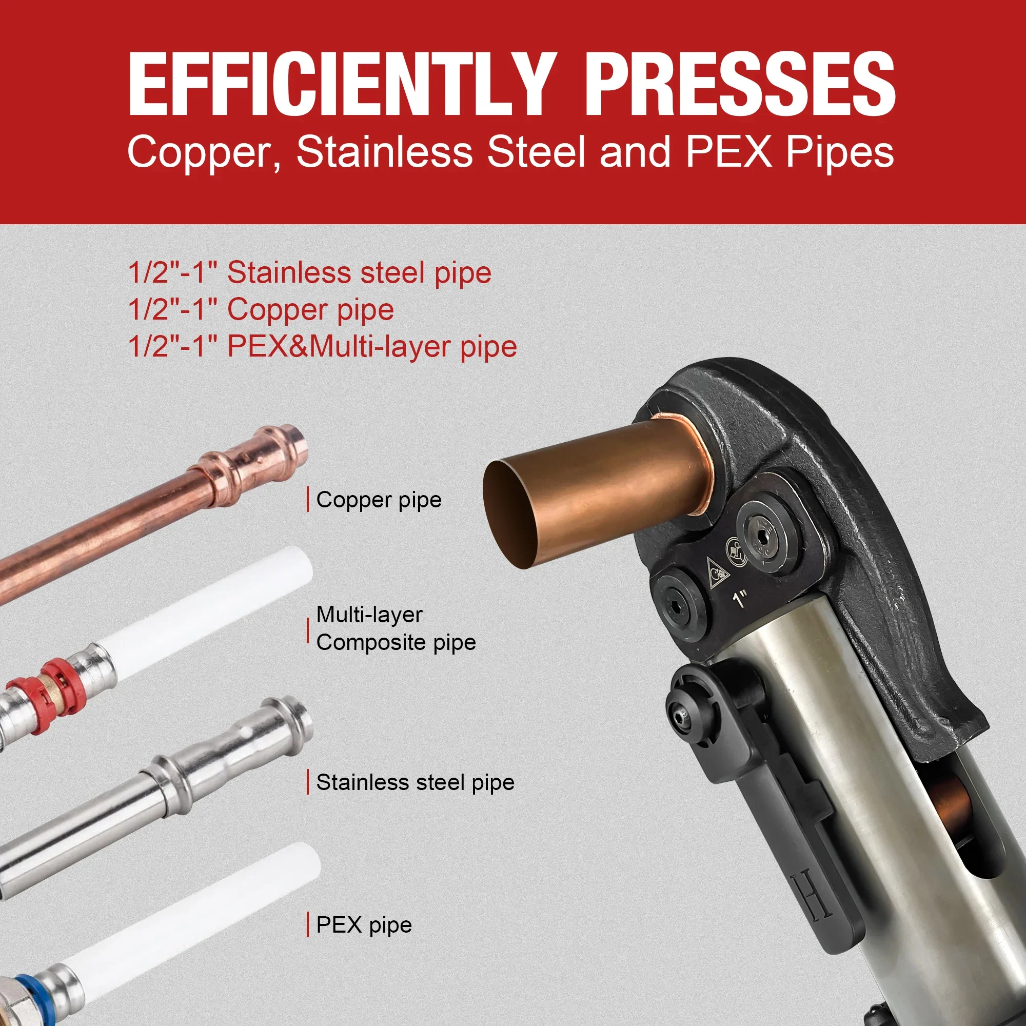 HZT-25 электрические клещи для обжима медных труб американский стандарт