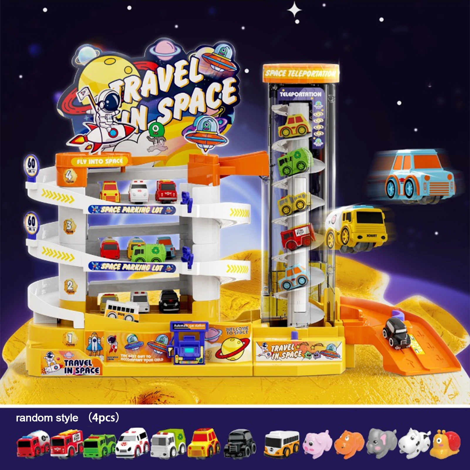 

Электрический трек для парковки, игрушечный автомобиль, гоночный Железнодорожный автомобиль, трек поезда, игрушка для детей, подарки, механ...