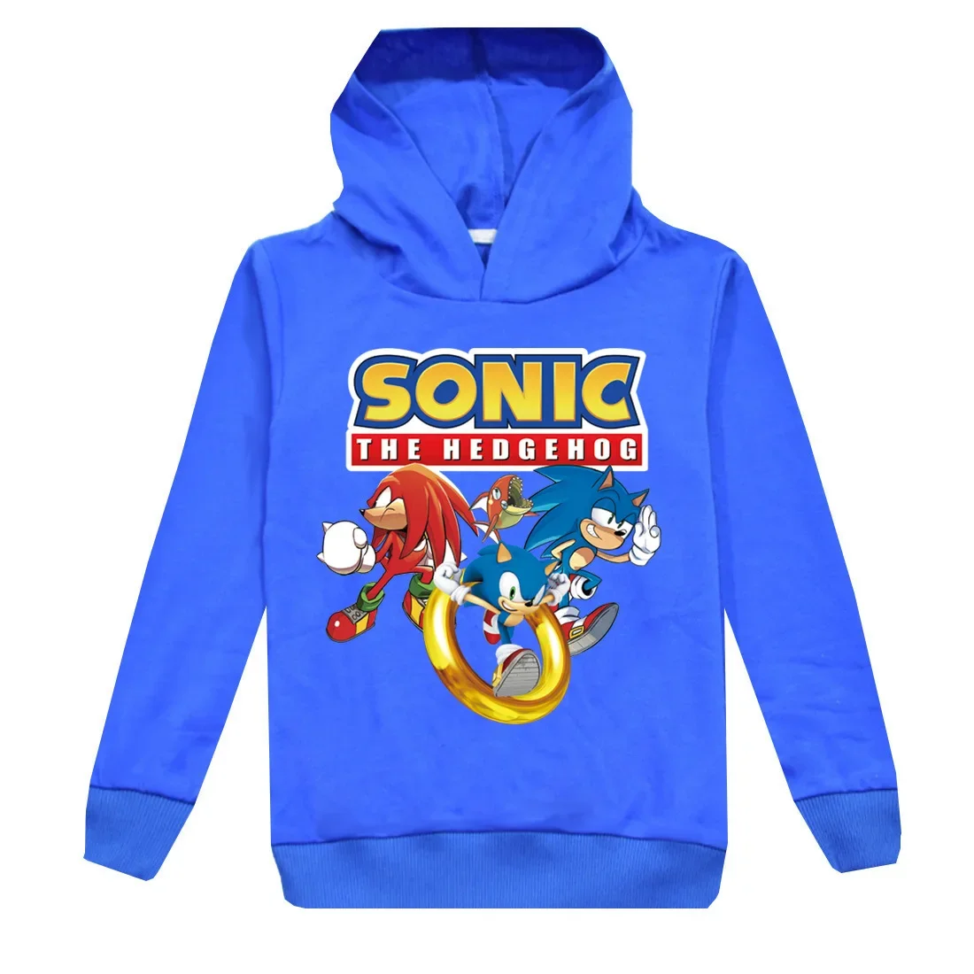 

New Arrival Anime European and American Movies Sonic The Hedgehog Trend Fashion Boys and Girls Hoodie Casual Sweater