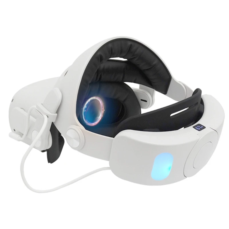 

Аксессуары для очков Quest 2 VR, гарнитура, перезаряжаемый головной ремень, встроенный аккумулятор 6000 мАч для наушников Quest 2 3XUE