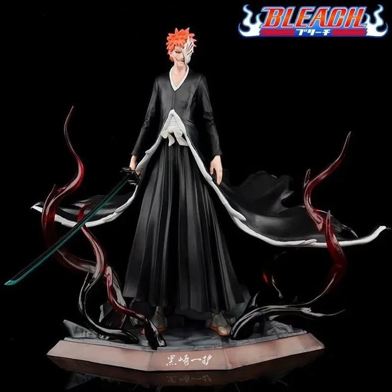 

Отбеливающая Виртуальная маска Kurosaki ichigo, двухсторонняя форма для резьбы, цветная кукла в коробке ручной работы, 28 см