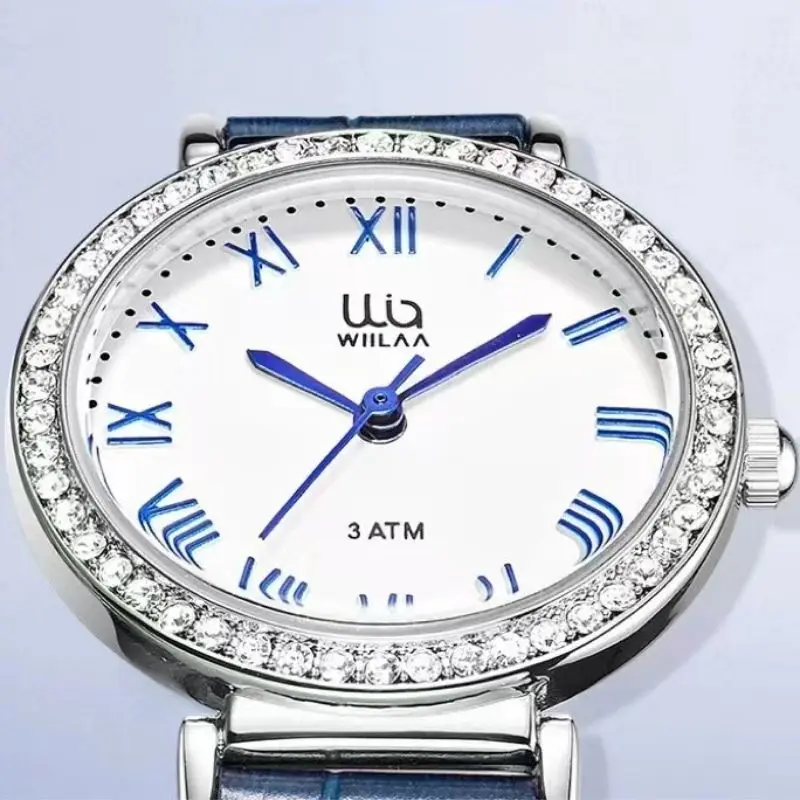 WIILAA Fashion Casual Sport Watch For Women Delicate Leather Brand Waterproof Wristwatch Ladies Watches Relogio Montre Femme enlarge