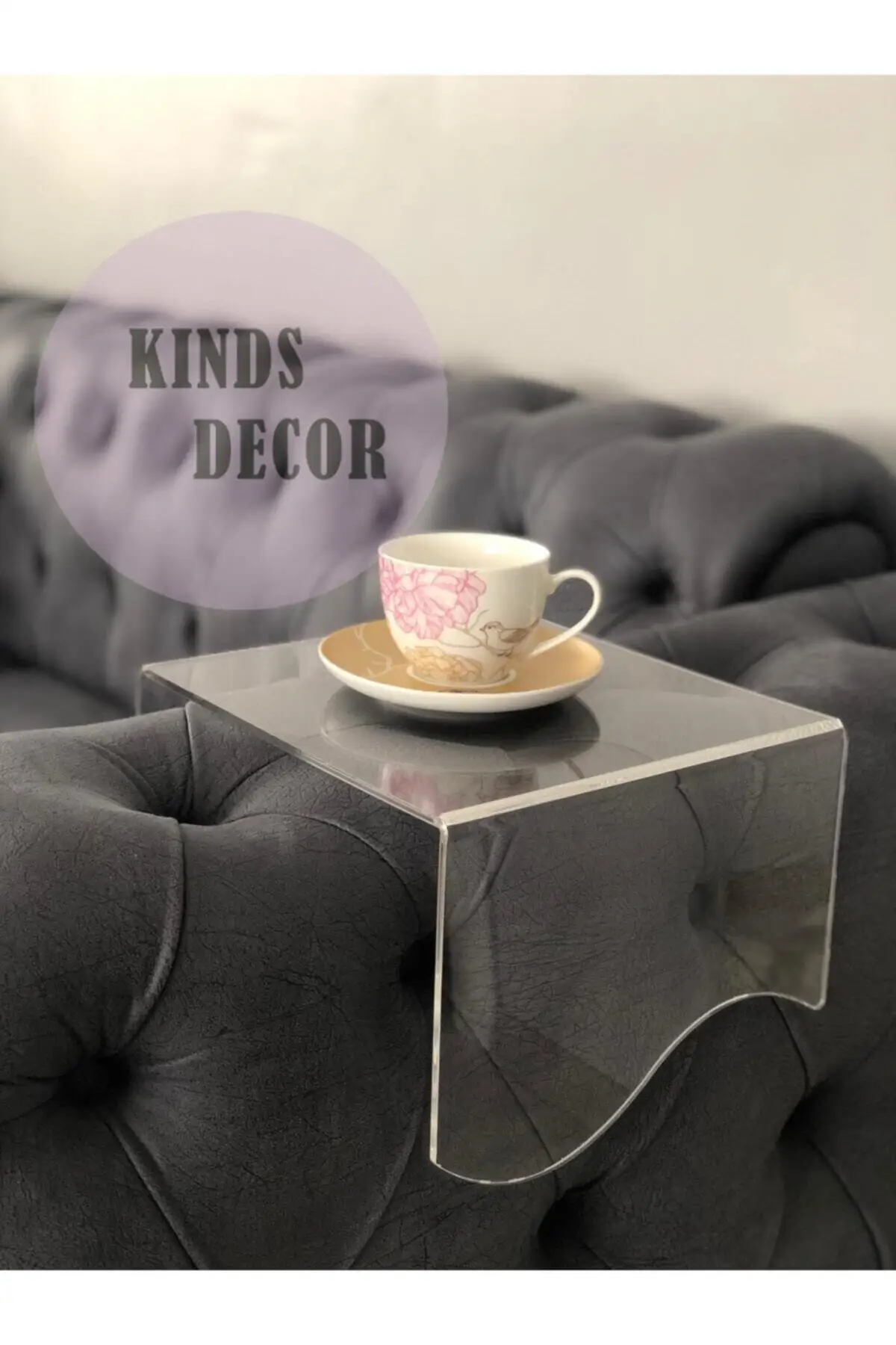 

Transparent Seat Side Table / Side Table Made of Plexi material, Stylish and Durable Living Room Decoration Product