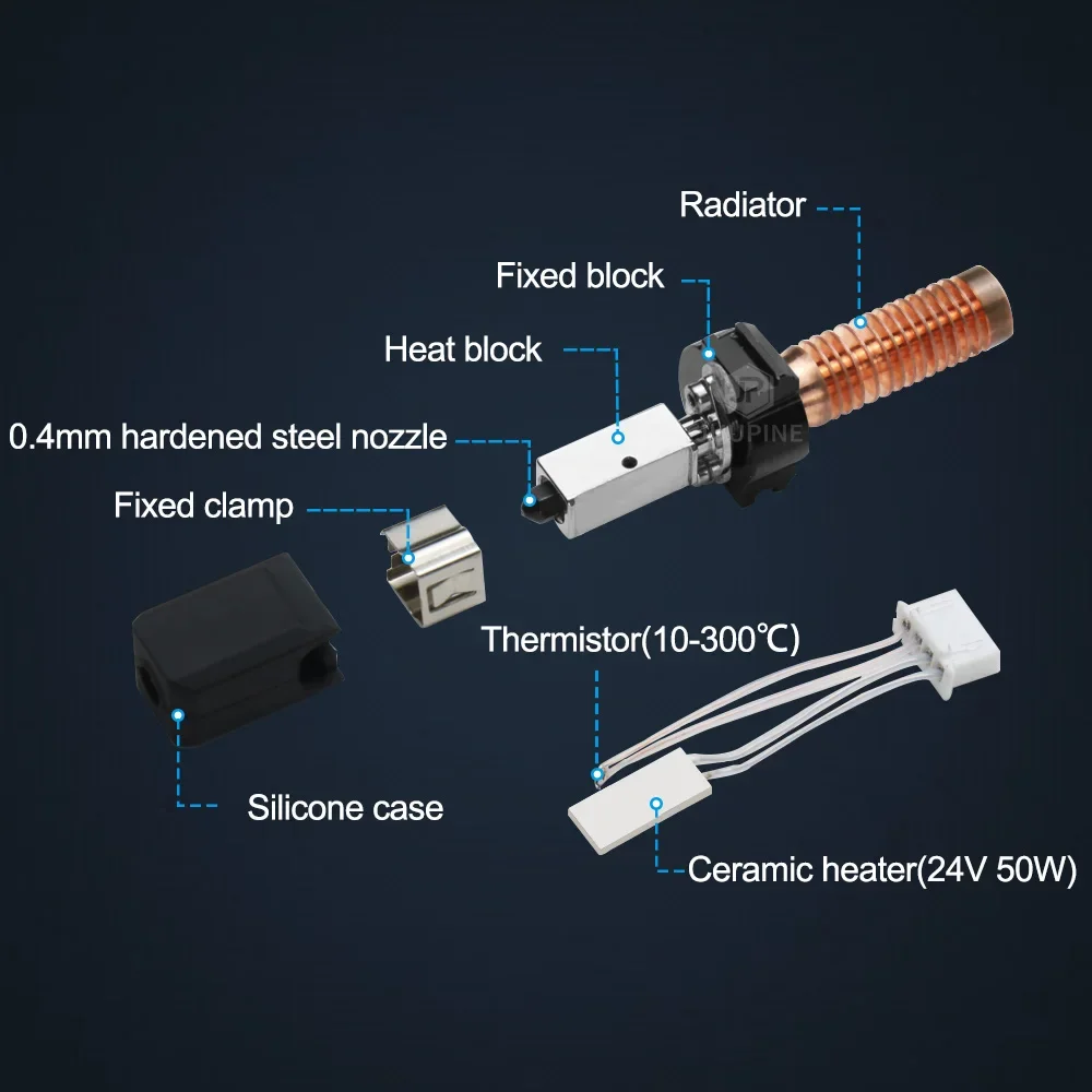 Для Flashforge Adventurer 5 м обновление сопла Hotend AD5M Pro сопло 0 2 4 6 8 мм для аксессуары