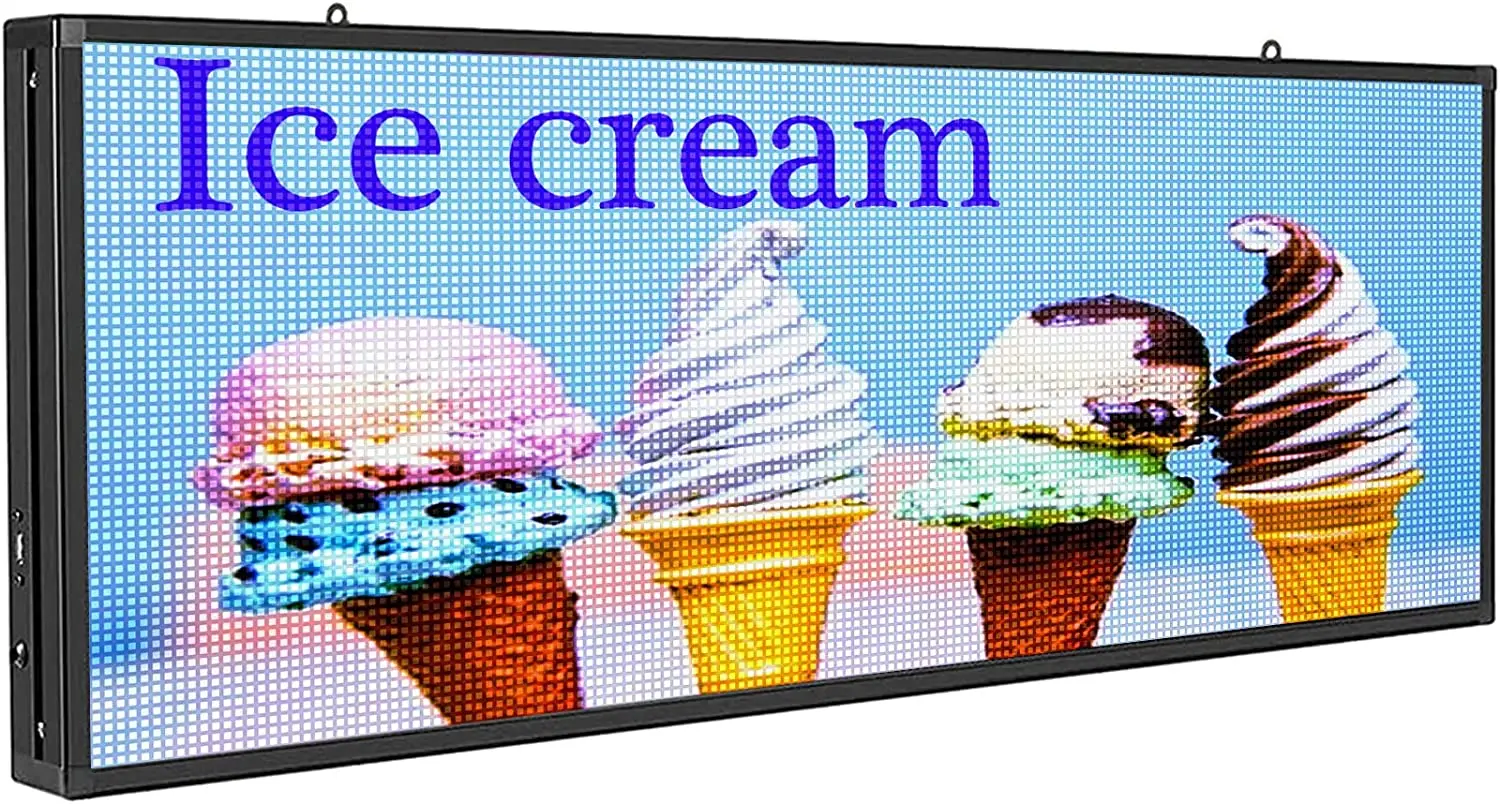 Фото Открытый RGB полноцветный P5 Pantalla светодиодная панель видео светодиодный знак сообщений 39 