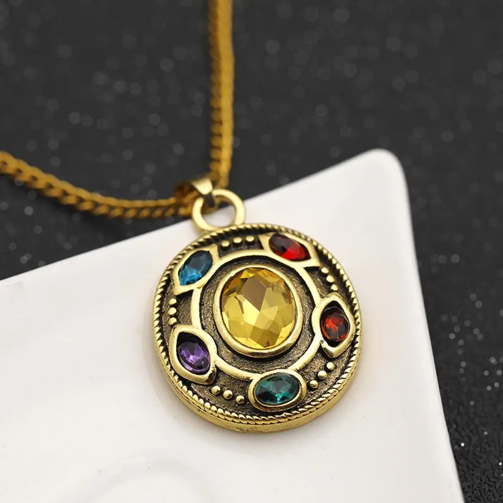 

Fashion Lovely Lucky Pendant Color Micro-inset Necklace Ethnic Style Sweater Chain Jewelry Gifts Personality Necklace Women