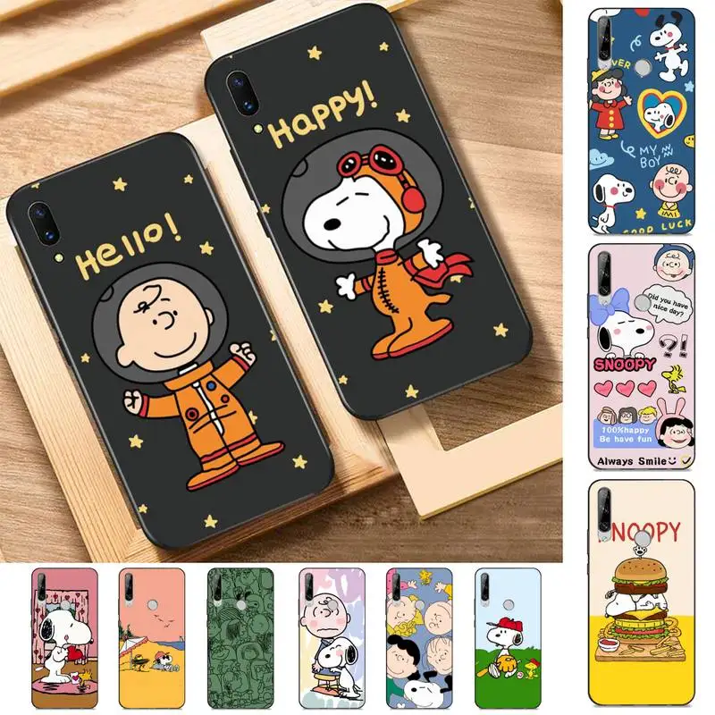 

BANDAI Snoopy Phone Case for Huawei Y 6 9 7 5 8s prime 2019 2018 enjoy 7 plus