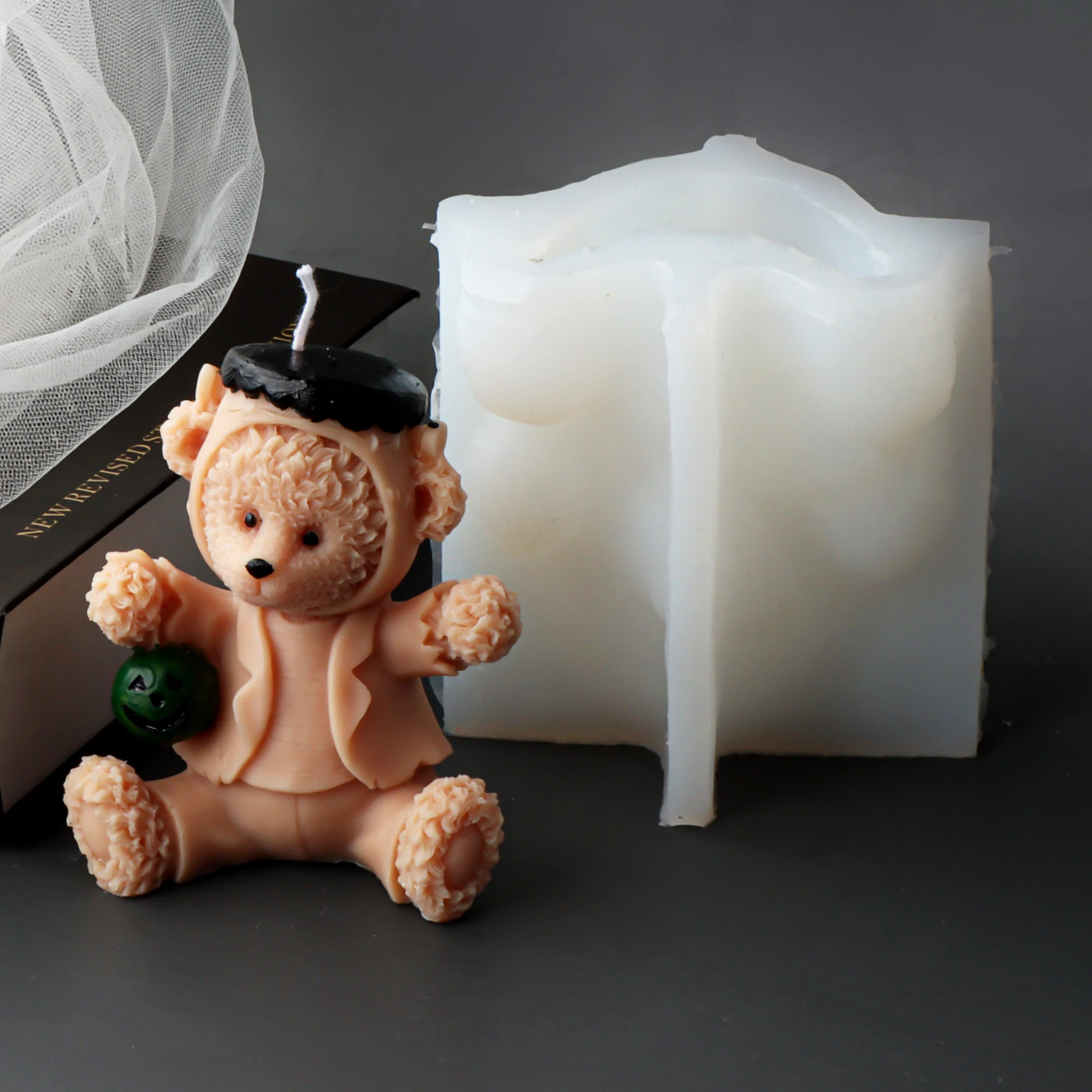 3d Набор Для Изготовления Свечей На Хэллоуин — Силиконовая Форма В Форме Черепа И