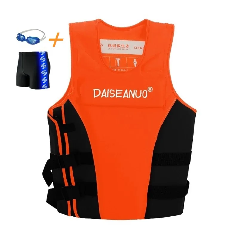 

Orange Neoprene Surfing Life Vest Woman Lifejacket Boat Accessory Sailing Safety Coast Guard Approved Life Jackets for Surfing