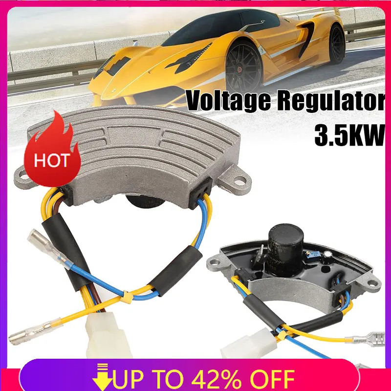 Автоматический регулятор напряжения AVR Генератор выпрямитель AVR 3500 Вт 250 В мкФ алюминиевая Базовая крышка 6 проводов Автоматический регулятор напряжения AVR Генератор выпрямитель AVR 3500 Вт 250 В мкФ алюминиевая Базовая крышка 6 проводов