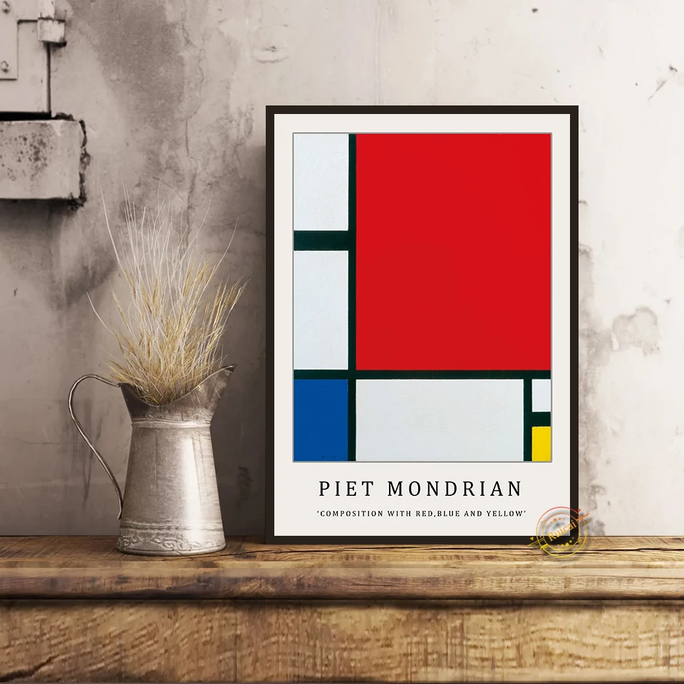 Постер Piet Mondrian холст Художественная печать минимализм абстрактные настенные