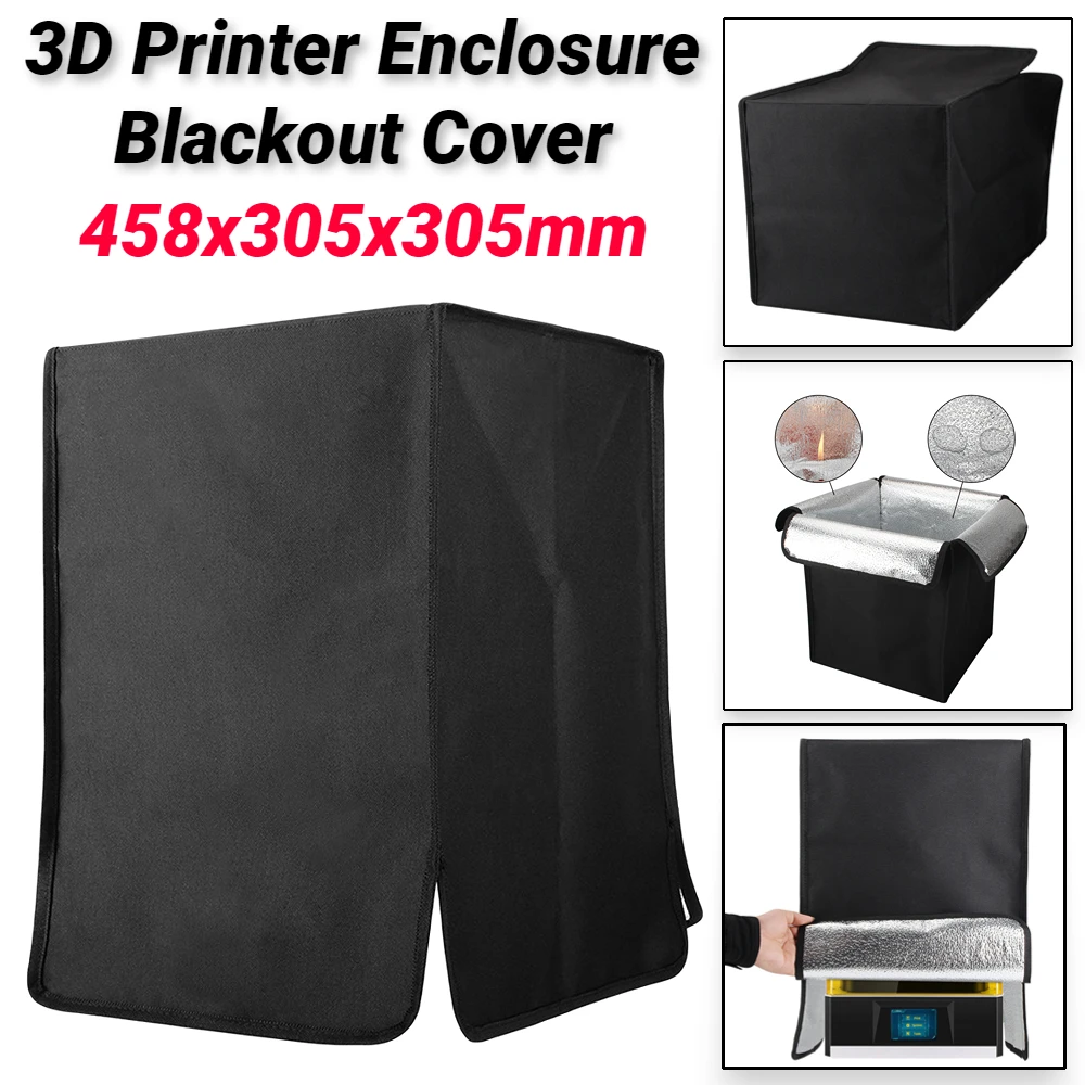 

3D Printer Enclosure Blackout Cover Insulation Blackout Enclosure Hood for Elegoo Saturn Anycubic Photon Mono X Phrozen Sonic 4K