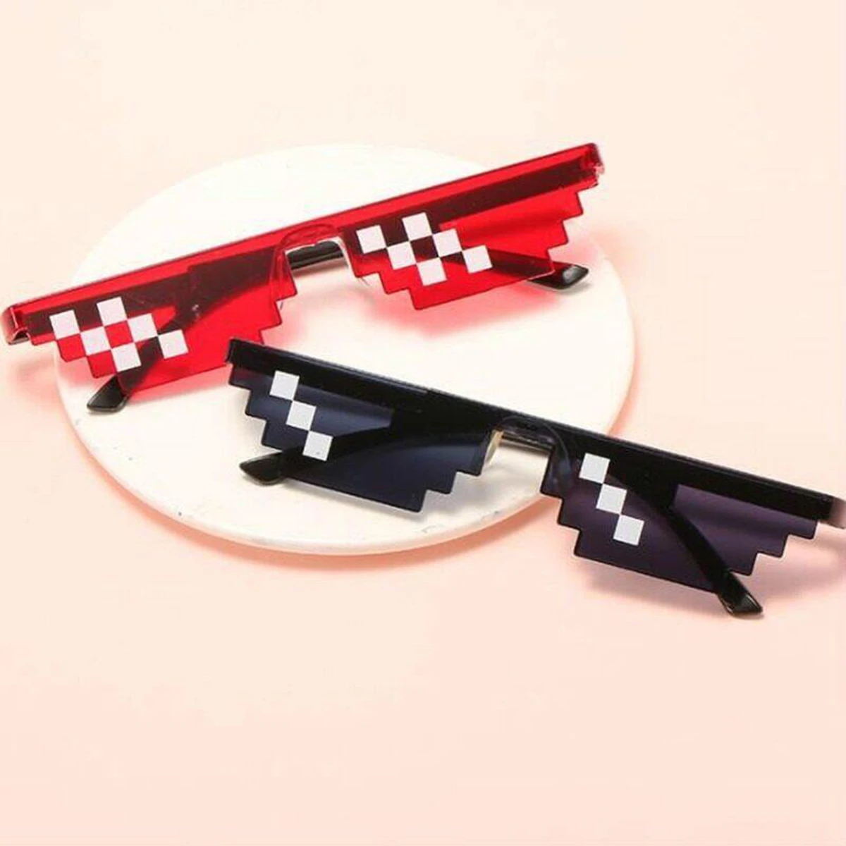 Модные Солнцезащитные Очки С Мозаикой И 3d-анимацией Унисекс Зеркальной Оправой