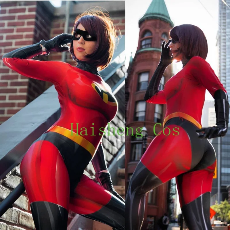 Elastigirl Cosplay Adults Violet Helen Dash Bob Parr Superhero Bodysuit Zentai Suits Halloween Jumpsuits