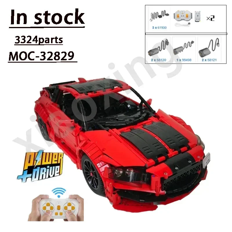 Новый MOC-32829 CR-V RC электрический суперкар модель строительного блока 3324 детали