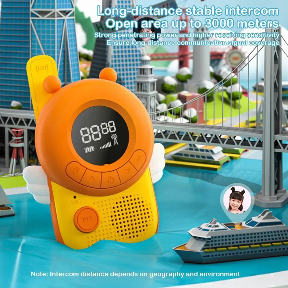 

Children's Voice Transmission Walkie-talkie Cute Cartoon Talk Wireless Parent-child Interactive Three-kilometer Toy L5k9