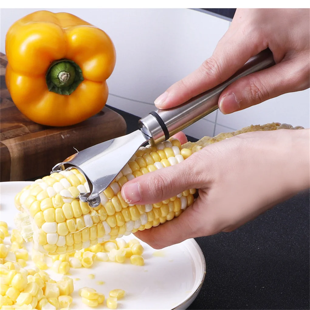 

Stainless Steel Corn Stripper Corns Threshing Device Easy Peeling Corn Kerneler Peeler Vegetable Tools Corns Strippe Household
