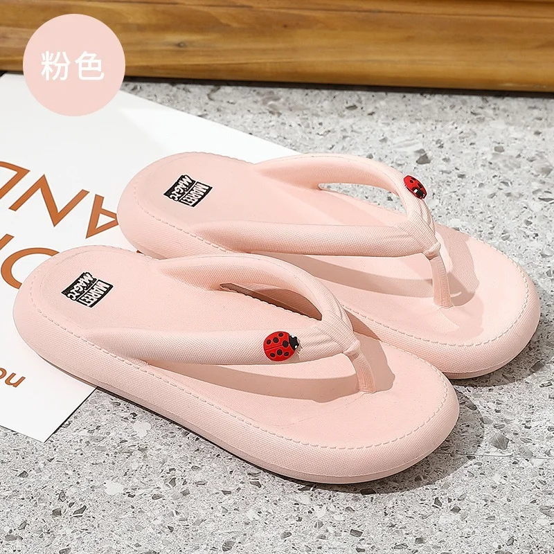 

Women's Fashion Trend Anti-skid Soft Thick Bottom Beach Lovers' Flip Flops Women Men Slippers Mens Shoes