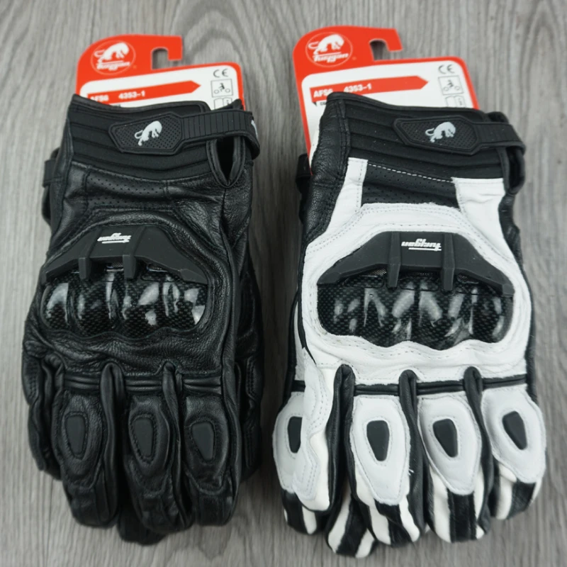 

Furygan AFS 6 Motorcycle Gloves Short Knight Carbon Fiber Drop Protection Gloves Leather Wearable Breathable Riding Gloves