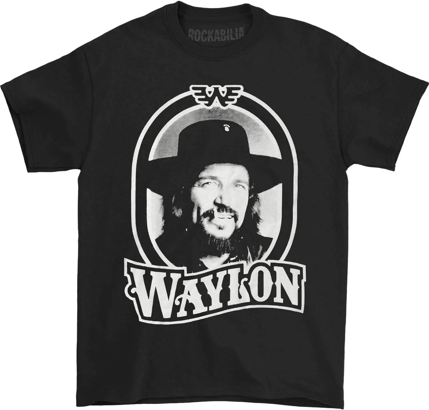 Белая мужская футболка Waylon Jennings Tour 79