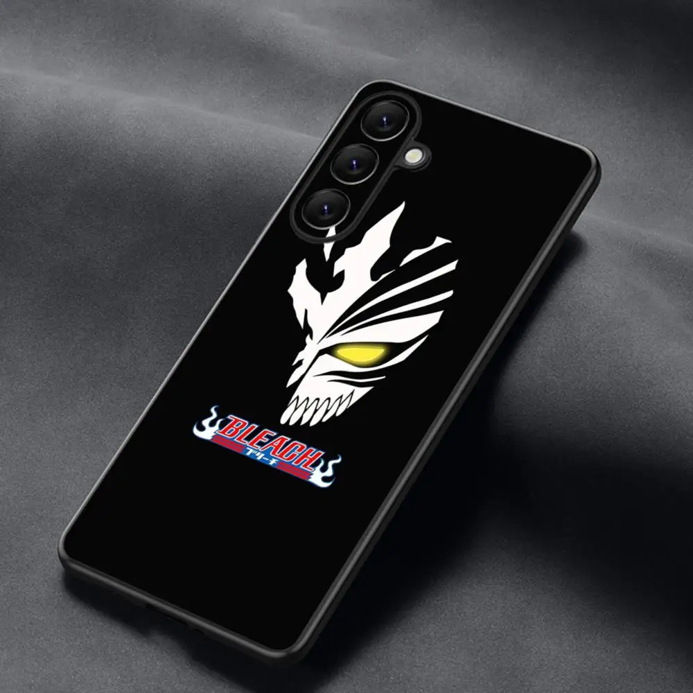 Фото Классический чехол для телефона с аниме-постером Hot Blood Bleach для Samsung Galaxy S26 S25 S24 S23 S22 S21 Plus Ultra Note20, мягкий, черный №5