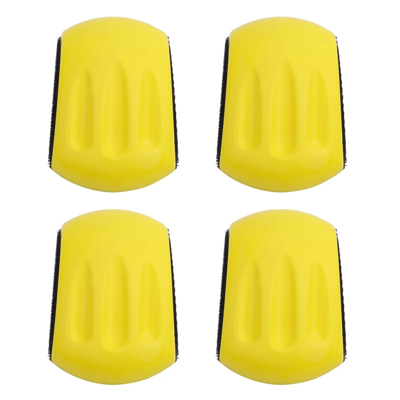 

4-х 5-дюймовый ручной шлифовальный блок для наждачной бумаги с крючком и петлей, ручная подкладка, полировальный диск, абразивные инструмент...