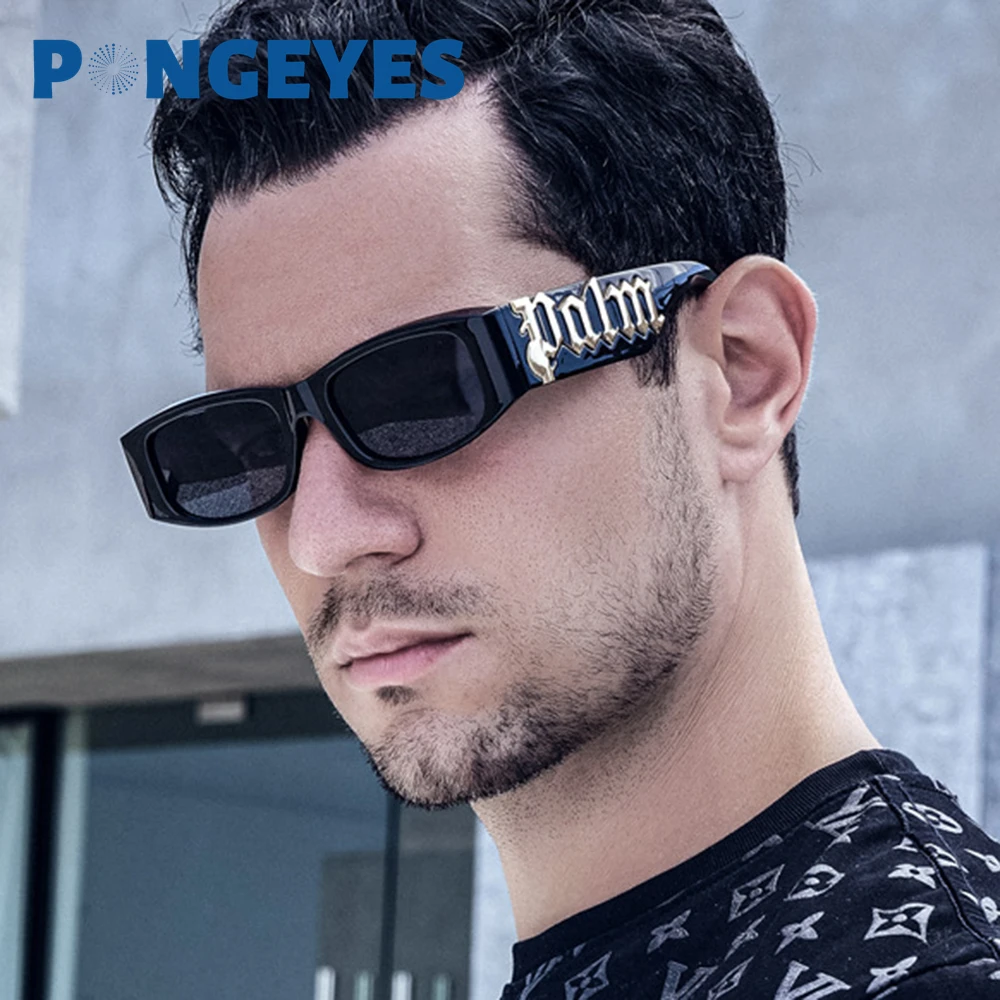 

Vintage Small Square Sunglasses for Men 2023 Punk Letter Sun Glasses Women Rectangle Shades Lunettes De Soleil Homme Eyewear