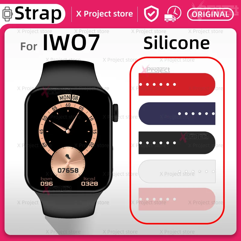 

IWO7 Strap Silicone watch bands For Smart Watch Series7 smartwatch men women Bracelet Watchband sport Watch7 pk IWO 8 PRO MAX