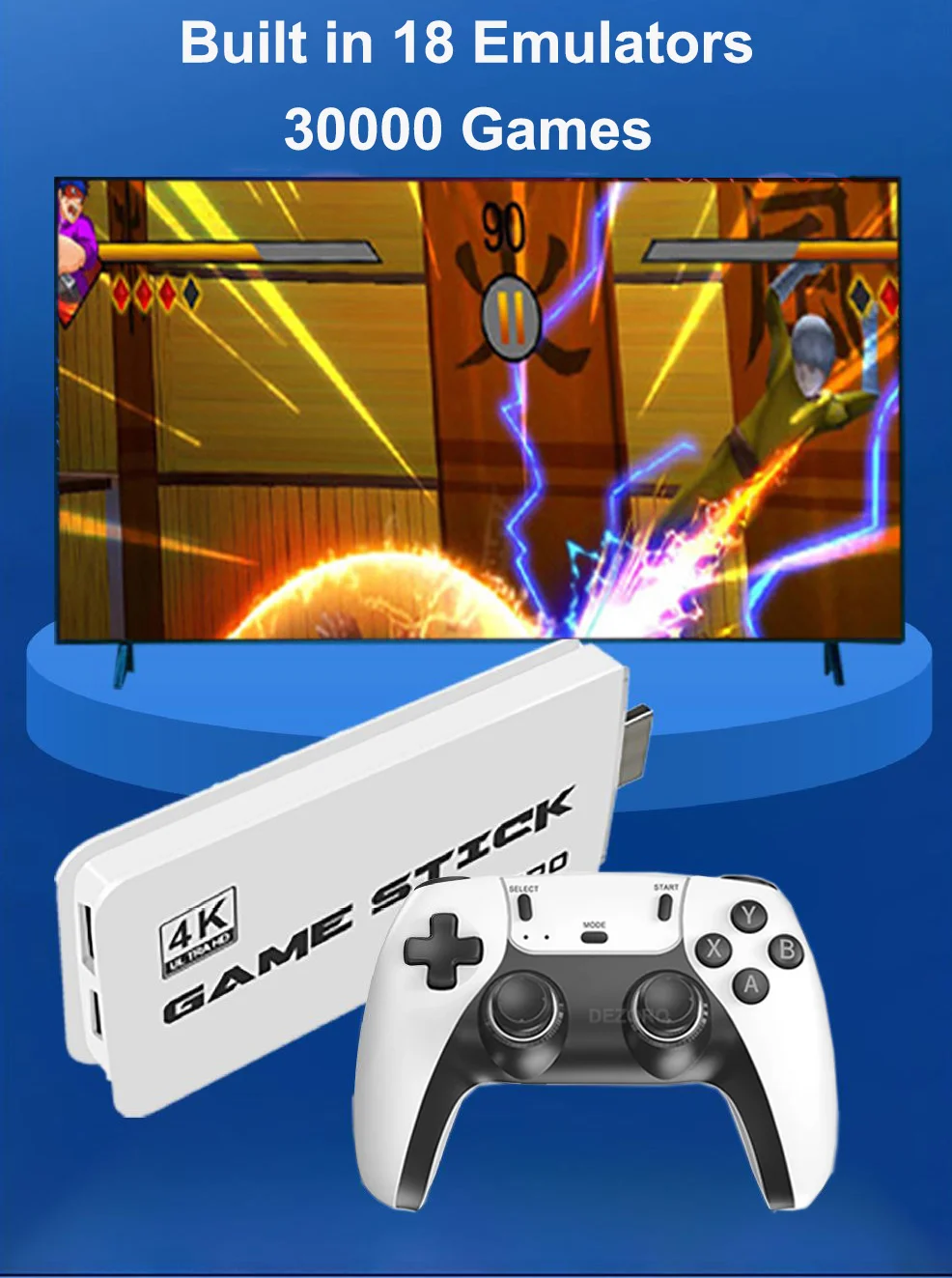 Игровой джойстик M15 4K ТВ-консоль беспроводные геймпады видеоигра 128G 40000