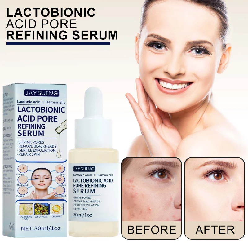 

Lactobionic acid stock solution exfoliates essence Acne removes blackheads shrinks pores deep clean moisturizes skin care serum