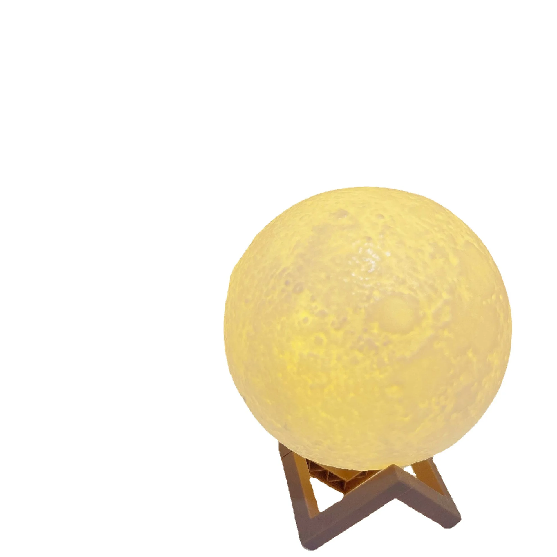 

LED Night Light 3D Printing Moon Lamp with Stand 8CM Battery Powered 7 Color Change Kids Moon Night Lamp Home Decor