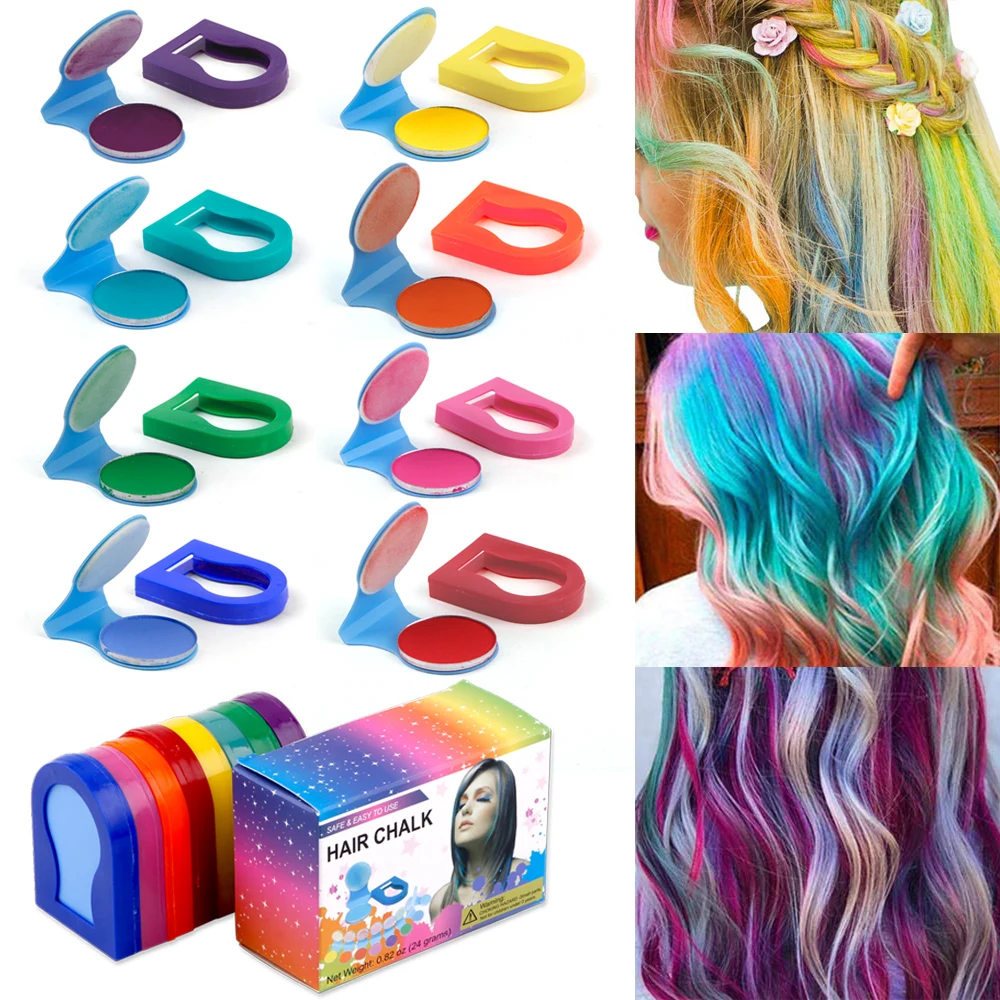 S Hair Color Chalk Powder Temporary Hair Painting Spray Portable Diy Women Girls Colorful Salon Beauty Styling Supplies